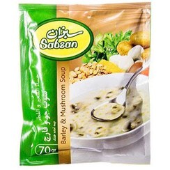 سبزان سوپ جو و قارچ 70 گ