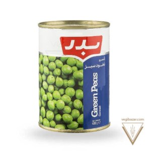 کنسرو نخود سبز بدر