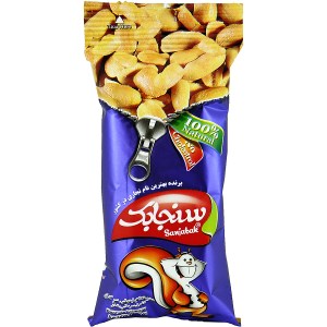 بادام زمینی سرکه 35 گ سنجابک