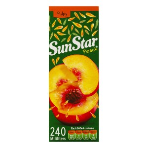 آبمیوه هلو پالپی 240 سان استار