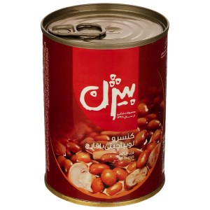 کنسرو لوبیا چیتی با قارچ380گرمی بیژن