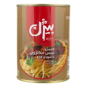 کنسرو مایه ماکارونی با سویا و قارچ 380 گرمی بیژن