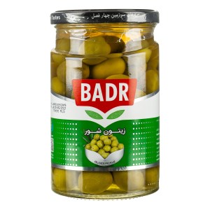 زیتون با هسته شور ویژه 650 گرم بدر
