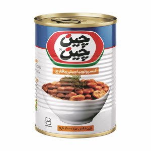 کنسرو لوبیا چیتی 400 گ چین چین