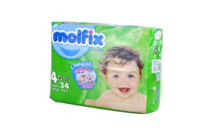 پوشک مولفیکس دو قلو بزرگ سایز 4