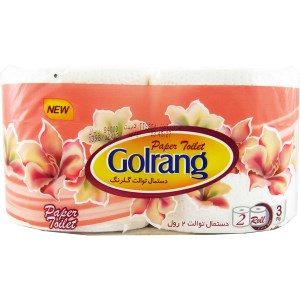 دستمال توالت 2 قلو گلرنگ